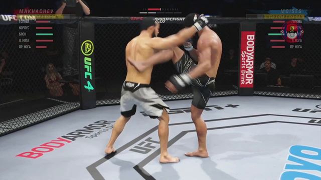 UFC on ESPN 26 Ислам Махачев против Тиаго Мойзес Полный Бой