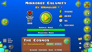 [EXTREME DEMON] (3 Coins) Mirrored Calamity by Nimbus (and more) [360fps] - Geometry Dash