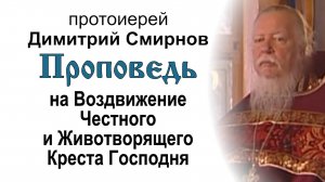 Проповедь на Воздвижение Честного Креста Господня (2009.09.27). Прот. Димитрий Смирнов