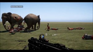 Far Cry 4 Massive Battles - 101 Men Vs 4 Elephants