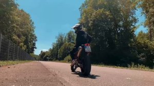 KTM 690 SMC-R Enduro R 2020 с глушителем LeoVince LV One Evo