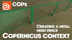 Creating a metal mesh fence texture in Houdini using the Copernicus context
Сетка рабица в COPs