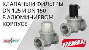 НОВИНКА ПРОИЗВОДСТВА 2019: клапаны и фильтры DN 125 и DN 150 в алюминиевом корпусе