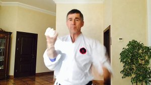 Упражнение для «двуручной» работы в ближнем бою в Годзю рю каратэ