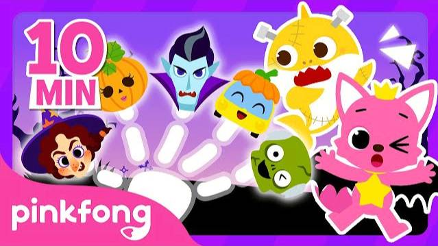 Halloween Finger Family with Pinkfong and Friends@PinkfongPlayground смотреть онлайн