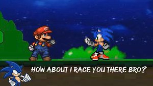 Mario and Sonic VS Mecha Sonic (Sprite Animation) (Super Mario Bros. Z)