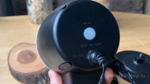 Проектор КРУЖАЩИЕСЯ СНЕЖИНКИ, проекция на 25 м_2, холодный белый свет, для дома и улицы 494539