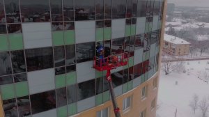 Как поменять стеклопакеты на 12-м этаже весом 100 кг?