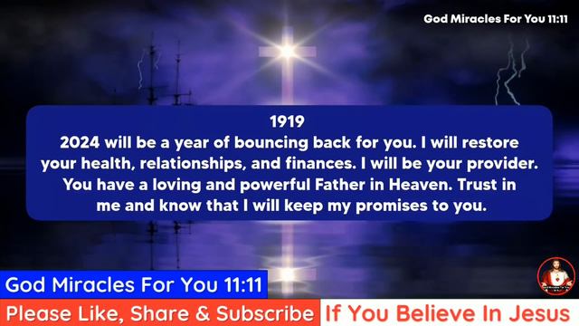 11:11💌 GOD IS TRYING TO ALERT YOU BECAUSE ON TOMORROW SOMETHING... 🙏 God's Message ✝️ God Miracles