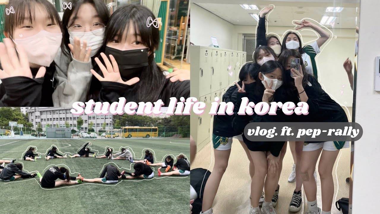 Vlog A Day In My Life As An Korean High School Stude Pep-rally ⚽️, Korean Bbq, Karaoke 🎤