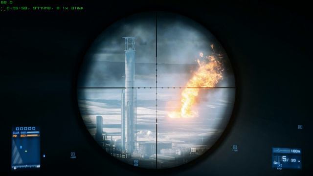 Battlefield 3 - Extralong M98 Shot - 2628,42 m.! смотреть онлайн