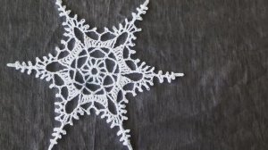 Как связать СТИЛЬНУЮ СНЕЖИНКУ крючком Часть II