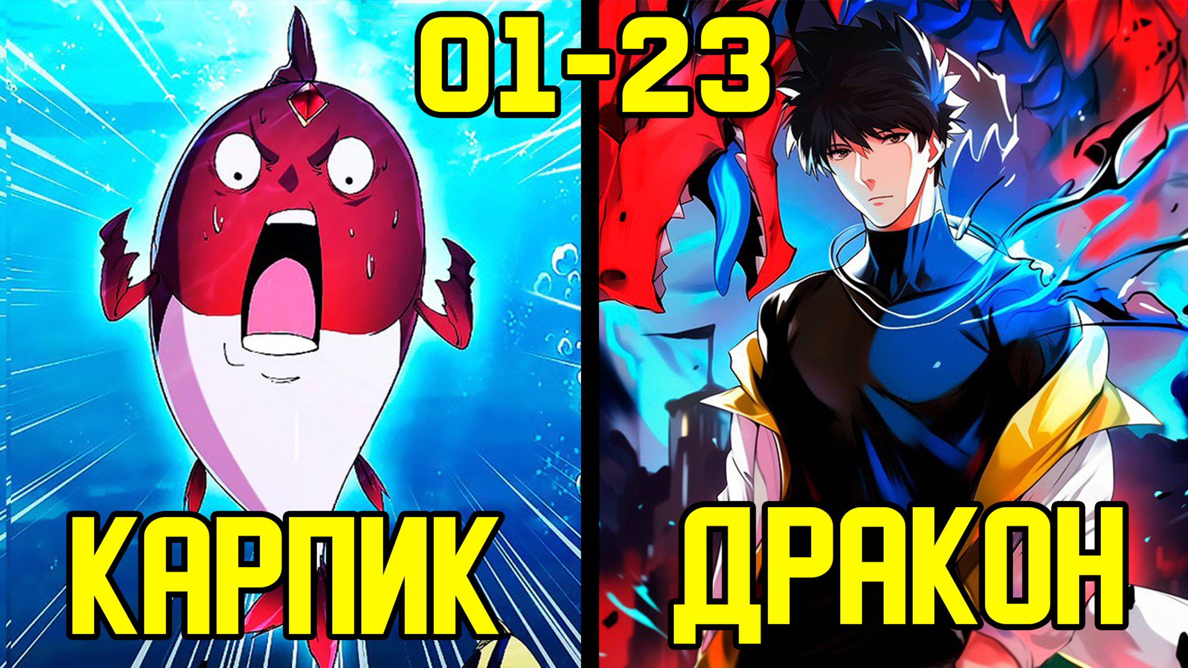 [1-23] Величайшая эволюция всех времён - от Карпа до Божественного Дракона (Озвучка Манги)