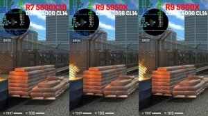 R7 5800X3D DDR4-4000 vs. R9 5950X DDR4-3866 vs. R9 5900X DDR4-4000 CS:GO 1440p Ulletical Benchmark