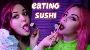 Moona ответила за свой АСМР контент  🍣🥢 ИТИНГ РОЛЛЫ ｜ ASMR
