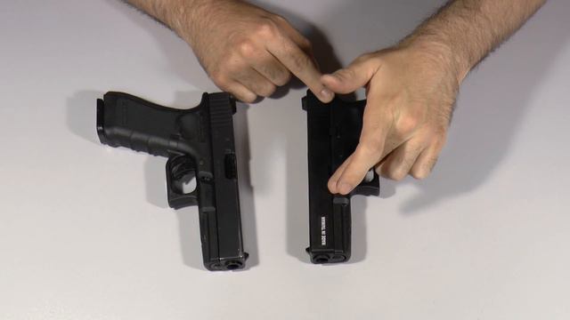 Пистолет KJW KP-17 CO2 (Glock 17) и сравнение с WE Glock 17 смотреть онлайн