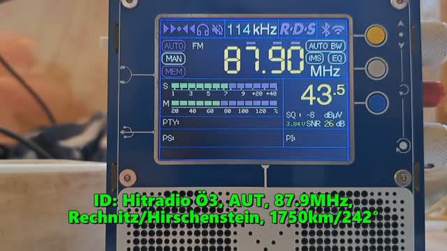 31.08.2024 12:32UTC, [Es], Hitradio Ö3, Австрия, 87.9МГц, 1750км