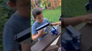 Распаковка водяного пистолета WATER GUN #моё первое видео