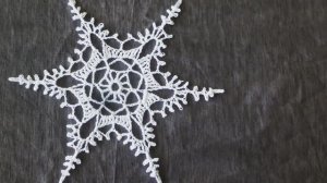 Как связать СТИЛЬНУЮ СНЕЖИНКУ крючком Часть I