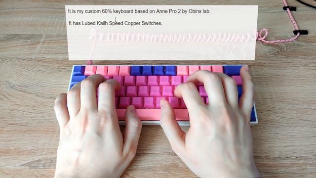 Anne Pro 2 Typing Sounds | Kailh Speed Copper [LUBED!] | My first custom keyboard