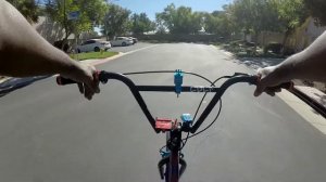 PRACTICING WHEELIES ON THE MAFIA BIKE POMEGRANATE BOMMA 29'