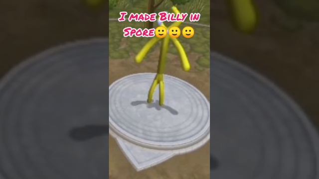 I made Billy in Spore🙂🙂🙂 #spore #sporegalacticadventures #meme #memes #billy