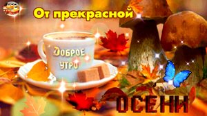 Доброго ОСЕННЕГО утра! Красивая музыкальная открытка.