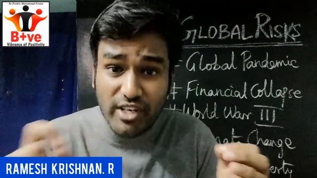 5 Global Risks | a Ramesh Krishnan R's Lecture | Be Positive Motivational Forum | Tamil