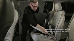 Установка автокресла 0+ Avionaut Cosmo для Anex с помощью ремней
