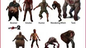 left 4 dead 2 personajes e infectados