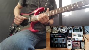 Roland GR-30 - тест работы модифицированного гитарного процессора видео №3.