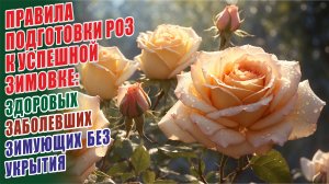 ПРАВИЛА ПОДГОТОВКИ РОЗ К УСПЕШНОЙ ЗИМОВКЕ: ЗДОРОВЫХ, ЗАБОЛЕВШИХ, ЗИМУЮЩИХ БЕЗ УКРЫТИЯ. РОЗЫ В САДУ