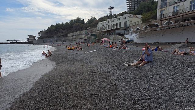 Пляж санатория «Курпаты» в Крыму