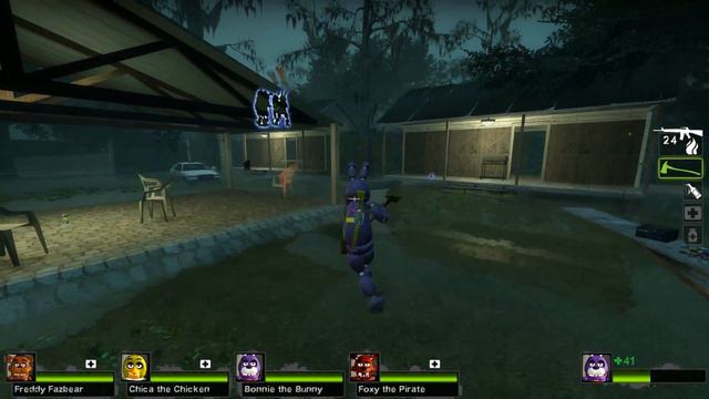 Bonnie the Bunny Vs Easter Bunny - Epic Battle - Left 4 dead 2 Gameplay (L4D2 FNAF Custom Skin Mod)