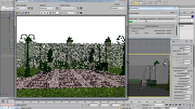 Using Chaos Vray Displacement / Применение технологии V-ray Displacement