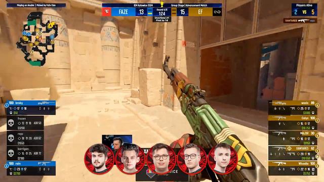Facing the DONK at Katowice 2024 Groups Stage... FaZe Voice Comms