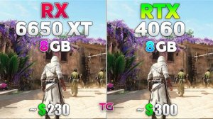 RX 6650 XT vs RTX 4060 - Test in 10 Games