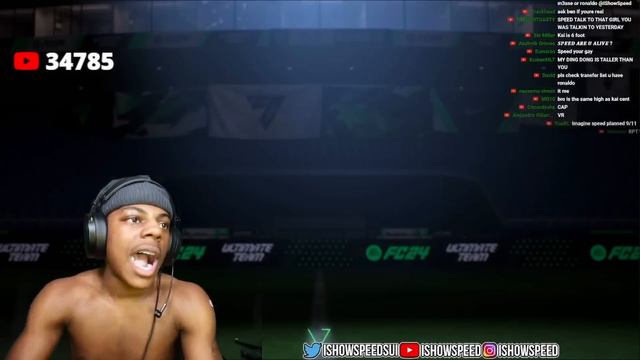 ishowspeed's *LUCKIEST* FIFA 24 Pack Opening (Packs RONALDO, RAFAEL LEAO) смотреть онлайн