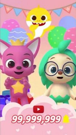 💖100Mil Subscribers on Pinkfong, Baby Shark and Hogi Channels Altogether! #shorts #100M #pinkfong