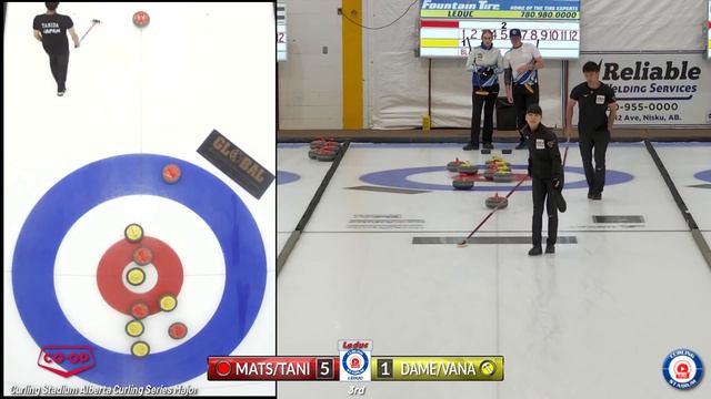 Matsumura/Tanida vs. Damen/vanAmsterdam - SEMIS - Curling Stadium ACS Mixed Doubles смотреть онлайн