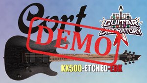 Электрогитара CORT KX500-Etched-EBK - демонстрация звучания
