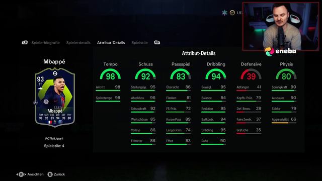Mbappe 93 POTM Player Review 🔥 EA FC 24 Ultimate Team смотреть онлайн