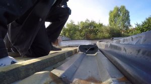 2021г. Кровля гаража из профлиста исправление ошибок