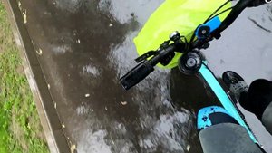 Как обычно. Short rain cycling
