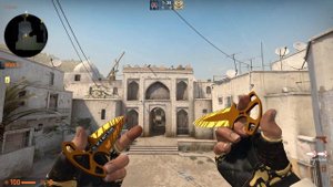 (Knife Glove Combo) Broken Fang Gloves Yellow banded and Shadow Daggers Tiger Tooth CS:GO