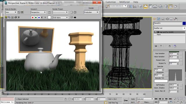 Autodesk 3ds max - Hair and Fur: урок 2