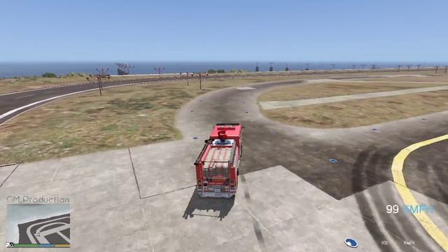 GTA 5 Pierce LAFD Firetruck дрифт на пожарной тачке в гта 5,