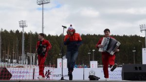 AkBoys-Биатлон 2019 Тюмень (Павел Егоров) НА БАЯНЕ на аккордеоне, на гармошке.