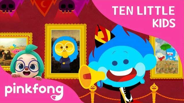 Ten Little Kids in the Art Museum  Ten Little Kids Songs  Pinkfong Songs for Children