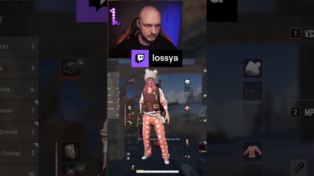 допрыгался зайчик | #lossya #twitch #stream #streamer #shorts #pubg #pubgmobile